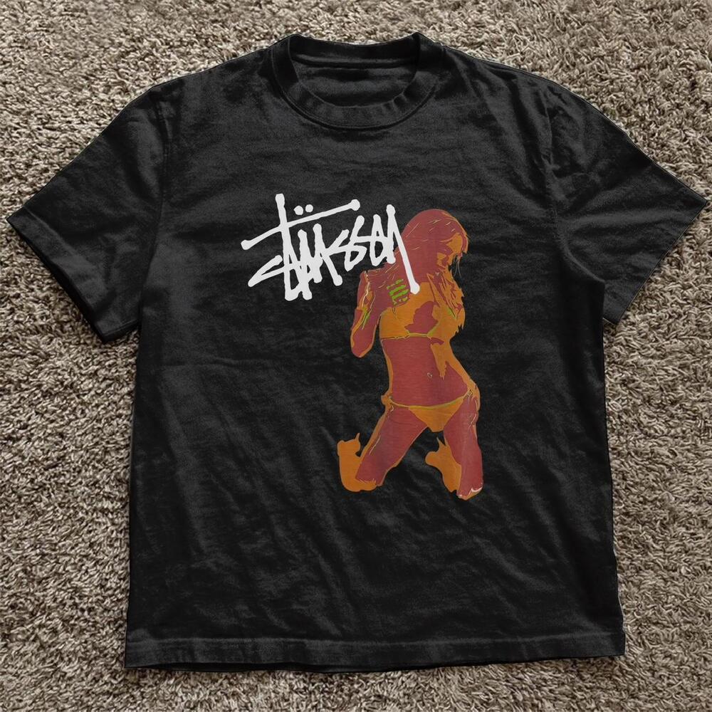 Black Girl Stussy Tee